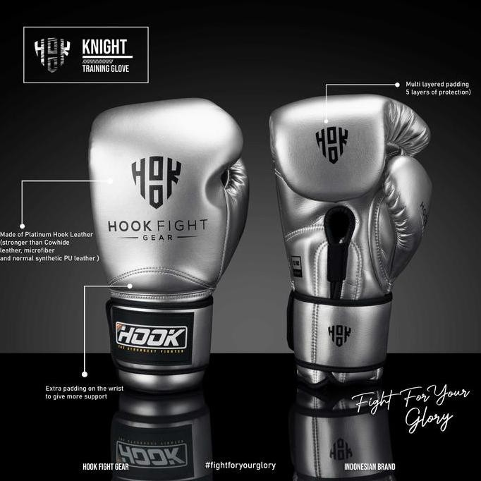 SARUNG TINJU HOOK FIGHT GEAR, SARUNG MUAY THAI, SARUNG TINJU MUAY THAI