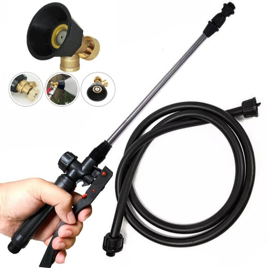 Paket semprotan lengkap alat semprot sprayer elektrik oertanian nozzle vortex kuningan