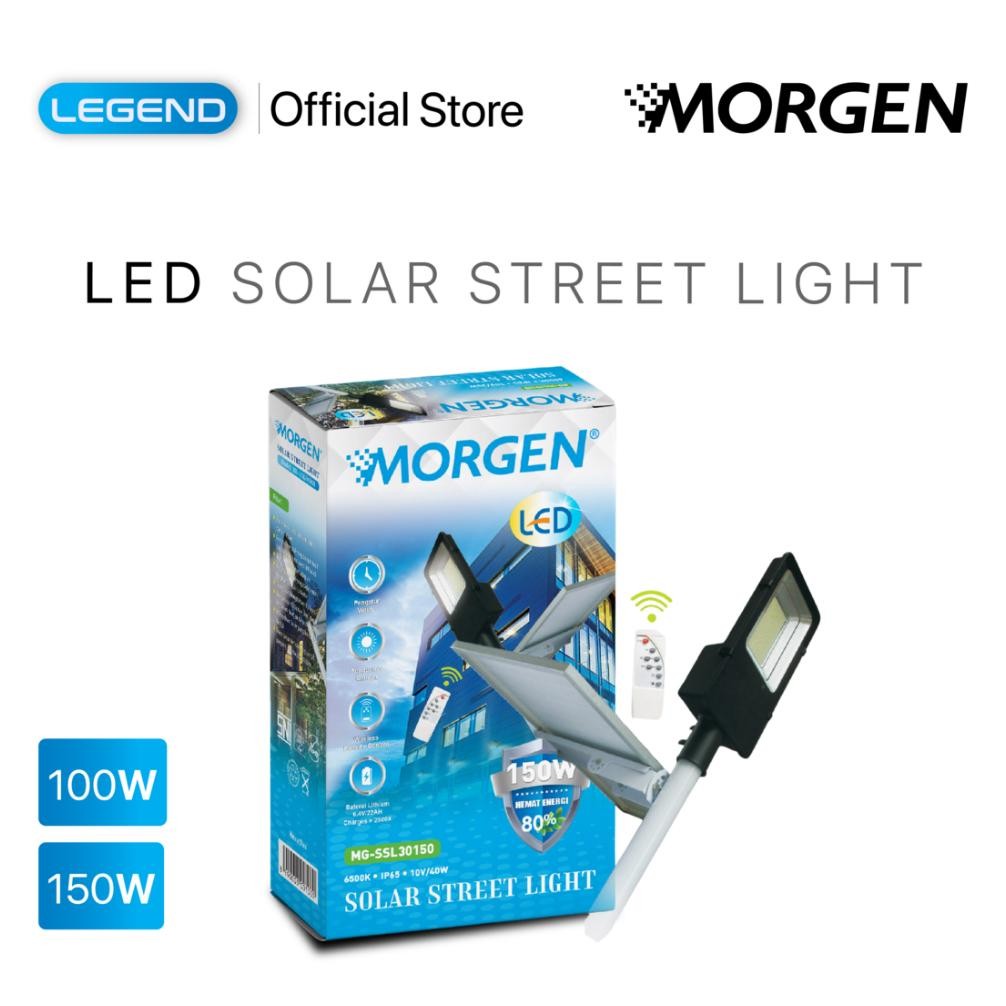 LAMPU LED MORGEN - Solar Street Light Lampu Jalan SSL30 100/150W Putih