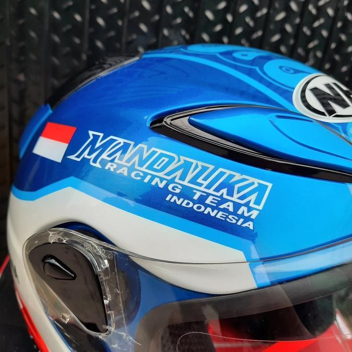 Helm Nhk Mandalika R6 Visor Iridium Blue Biru Original Limited Edition