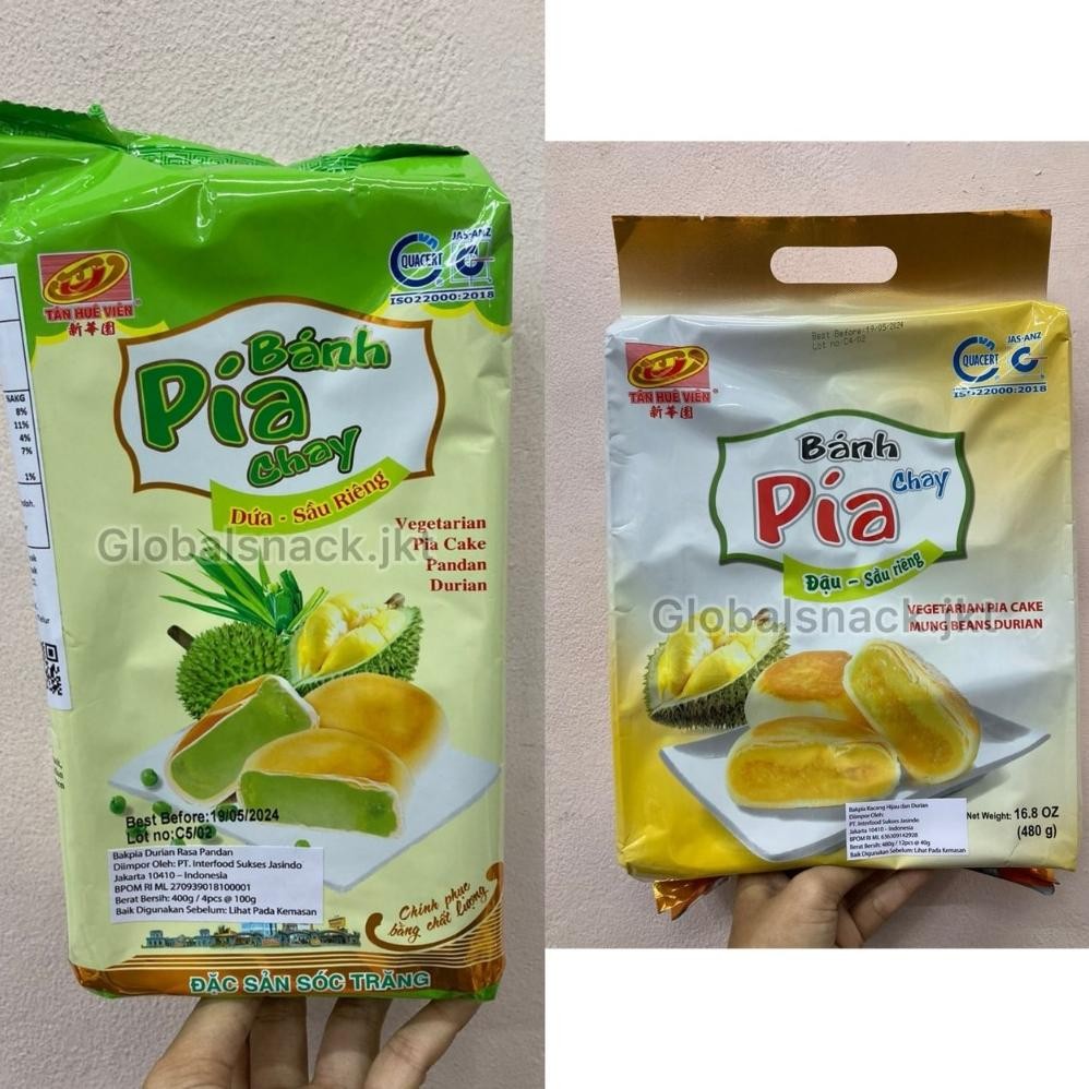 

Promoo!! [PACK] BANH PIA CAKE DURIAN PIE DUREN VIETNAM VEGETARIAN MUNG BEANS / BLACK SESAME / DURIAN PANDAN / MISCELLANEOUS