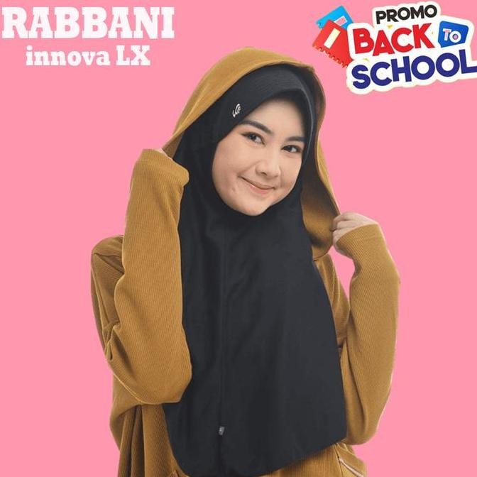 RABBANI ORI- KERUDUNG RABBANI ASLI INNOVA LX (PITA DIDALAM / SERUT DALAM) | KERUDUNG SEKOLAH JILBAB 