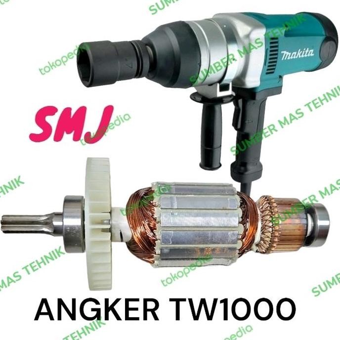 (1) angker impack wrench tw1000 armature twe1000 rotor mesin impack wrench sumbermte Ayo Order