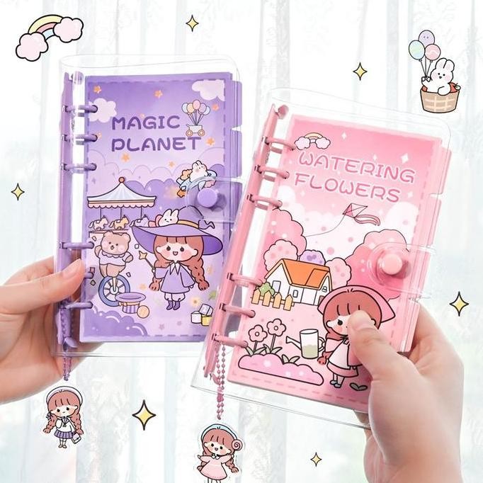 

Buku Diary Binder Journal Planner Anak Transparan Buku Catatan Harian