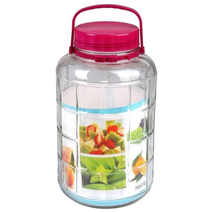 Toples Kaca Kedap Udara Dengan Handle 15 Liter Home Line