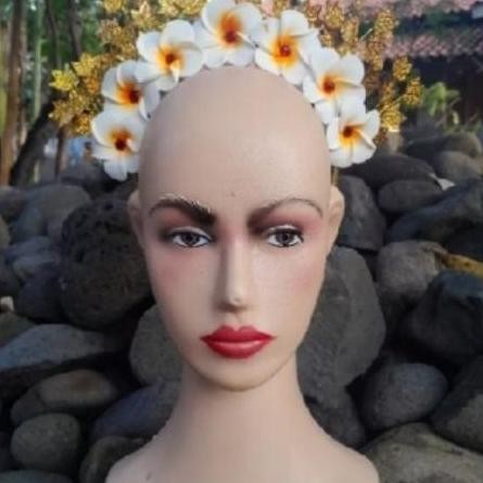 Mahkota Hiasan Kepala Bunga Kamboja/ Hiasan Kepala Khas Bali