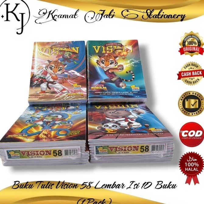 

Buku Tulis Vision 58 Lembar Isi 10 Buku (1 Pack)