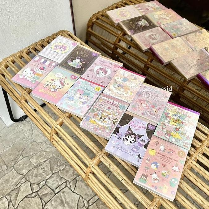 

Memopad 8 Design Notes Notepad Catatan Kecil Buku Alat Tulis Stiker Notebook Sanrio Kuromi Cinnamoroll My Melody Hello Kitty Lucu Unik Kado Hadiah Gift