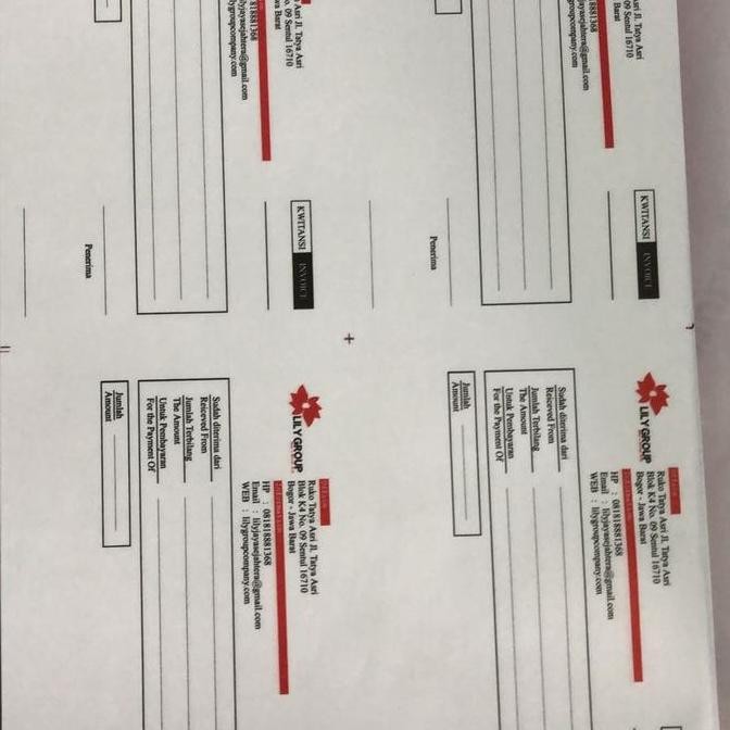 

Cetak Kwitansi Rangkap 2 1 Rim Ukuran 1/4