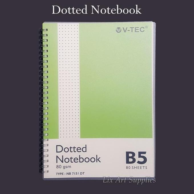 

V-Tec Dotted Notebook 80 Gsm - 80 Lembar