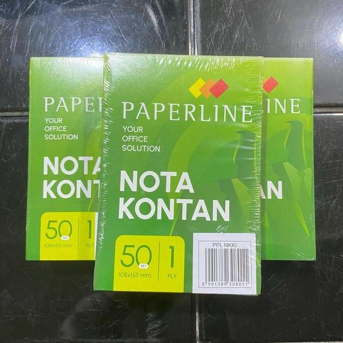 

Buku Bon Nota Kontan Kecil Rangkap 1 Ply Paperline Isi 10 Buku