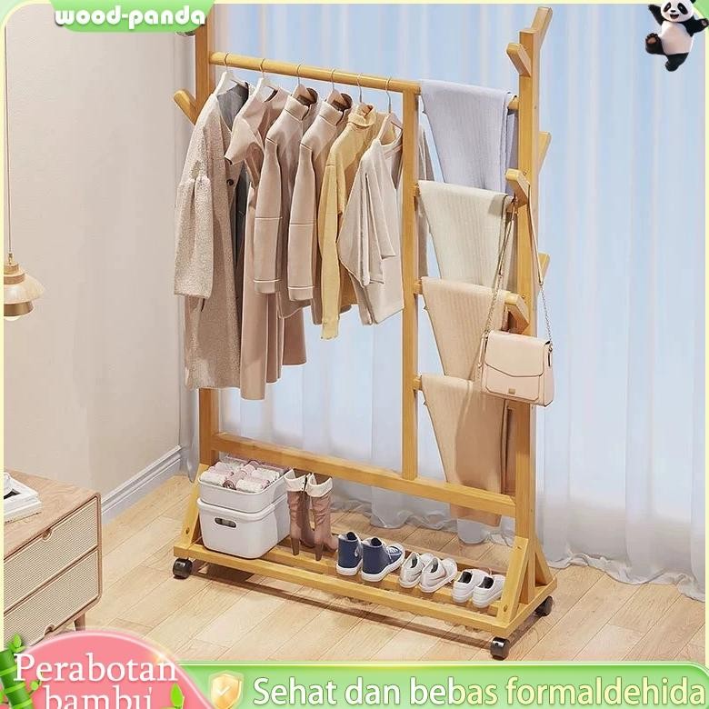 Stand Hanger Gantungan Baju kayu Gantungan Berdiri Stand Hanger Serbaguna Stand Hanger Triangle