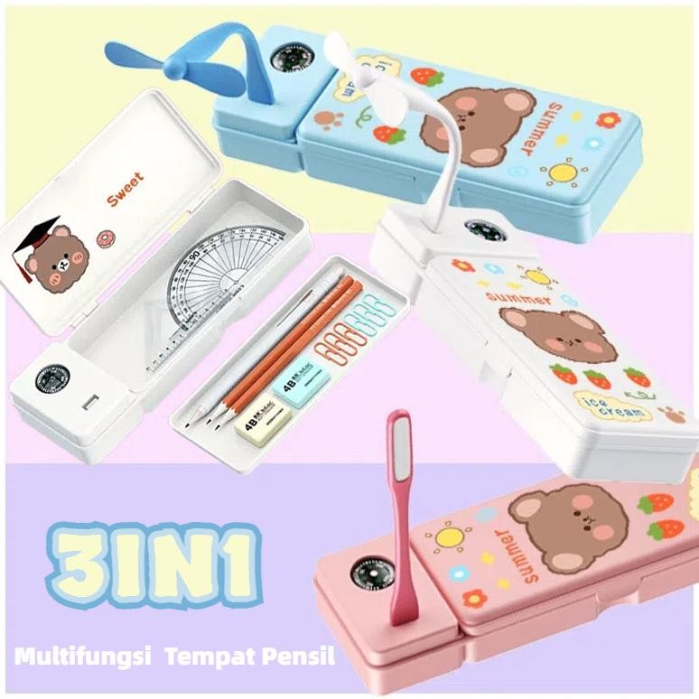 

Kotak Pensil Multifungsi Lampu Meja Kipas Angin Kecil Hadiah Kotak Pensil Siswa Sekolah Dasar Dan Menengah Kotak Pensil kipas