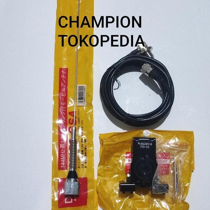 Antena Radio Rig Di Mobil Frekuensi Vhf Panjang Antena 50Cm Paket