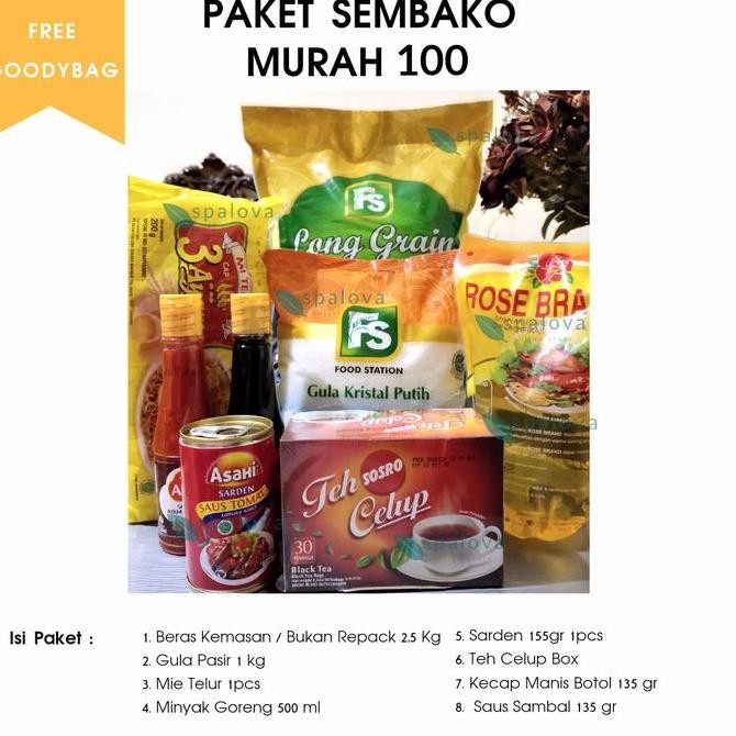 

PAKET SEMBAKO MURAH BERAS 2,5KG LENGKAP!