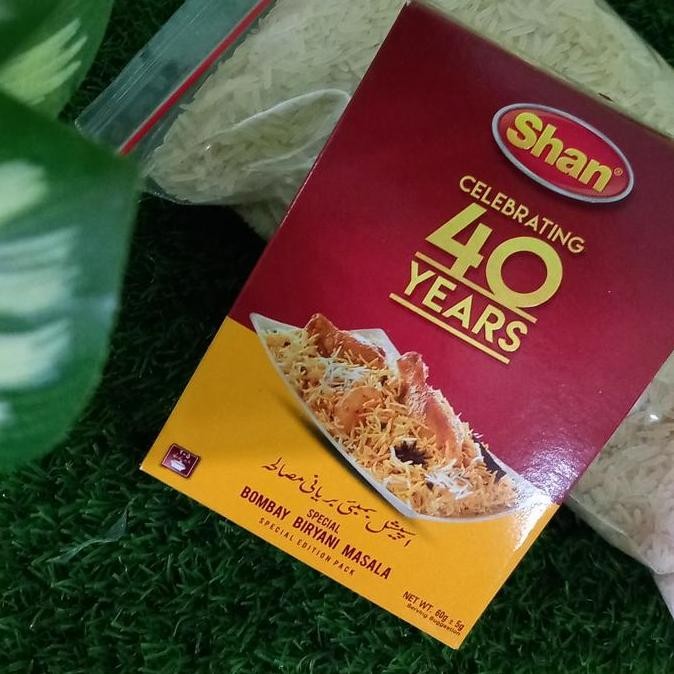

^^^^^] Nasi Biryani beras 1 liter dan bumbu Shan biryani 1 pack