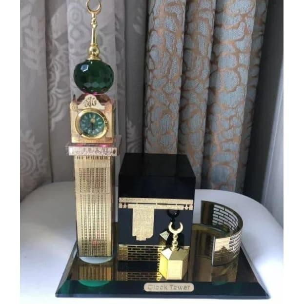 Kristal Miniatur Kabah Menara Jam Mekah Promo Original Dan Terpercaya