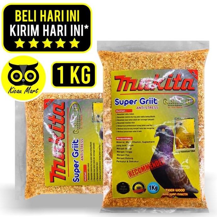 ] Makita super griit gold asinan cangkang kerang pakan burung merpati