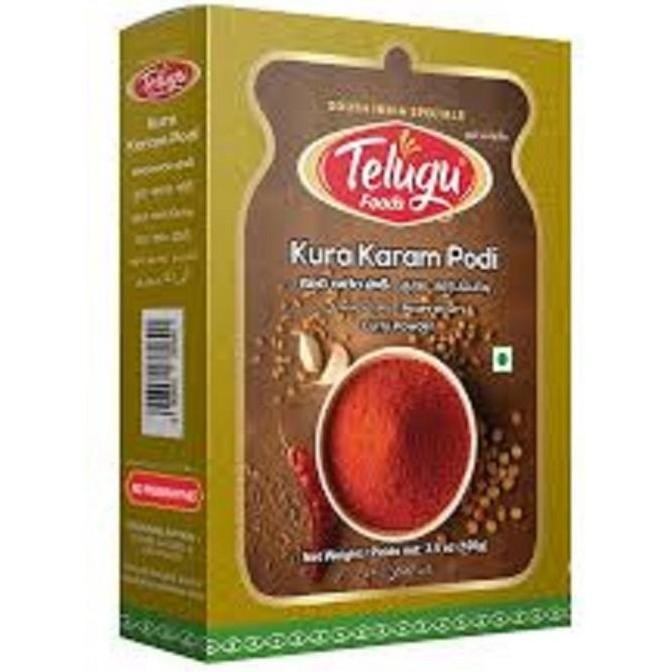 

Ready oke] TELUGU FOODS KURA KARAM PODI/BUBUK REMPAH2 100 GR