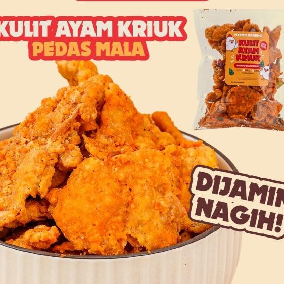 

Lahap Bareng Kulit Ayam Kriuk Crispy Rasa Pedas Mala Cemilan Enak Bergizi Halal Praktis Tanpa Pengawet