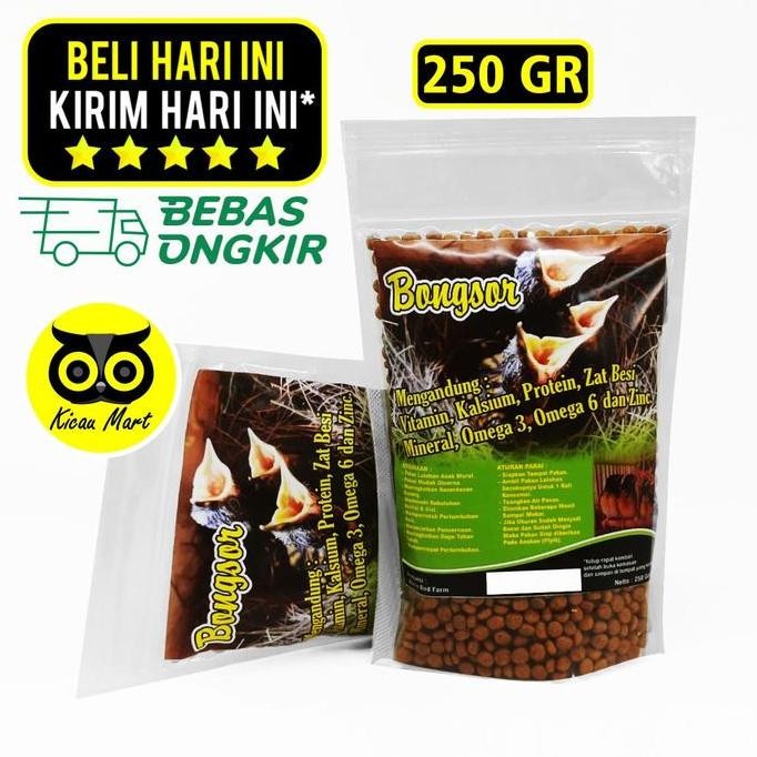 Produk Terbaik] PAKAN LOLOHAN BONGSOR MAKANAN ANAKAN CINDIL PIYIK BURUNG MURAI BATU