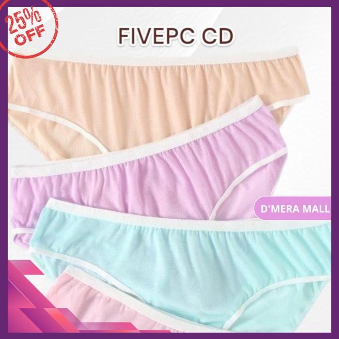 CD WANITA TRANSPARAN TIPIS WARNA, BAHAN ADEM ELASTIS, COCOK UNTUK  DIJUAL KEMBALI FIVEPC CD         