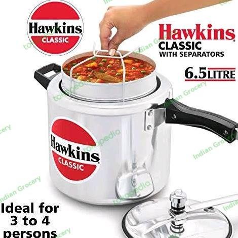 

#####] HAWKINS PRESSURE COOKER CLASS WITH SEPARATORS 6,5 LITER