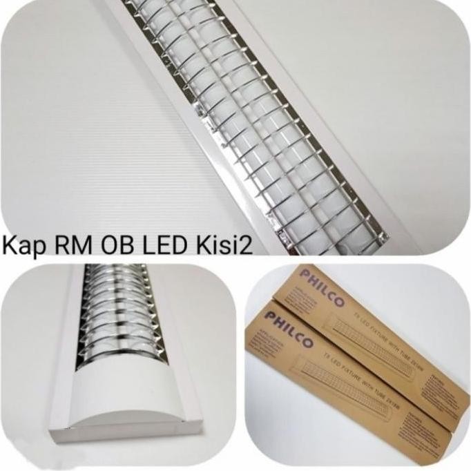 Lm Kap Rm Outbow Grill Kisi Kisi 2X36 Panjang 120Cm Gisi Ob Komplit Lampu Tl T8 Led
