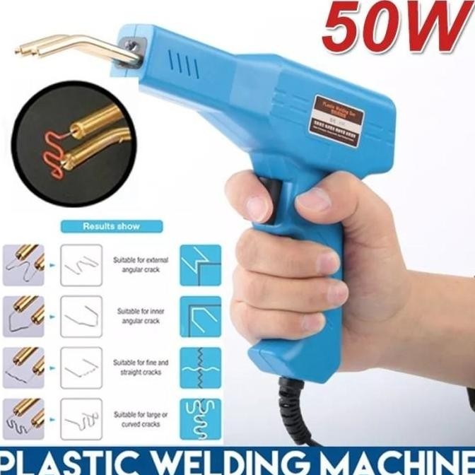 Mesin Solder Las Sambung Plastik Patah Bemper Body Spakbor Mobil Motor Gun Solder LED