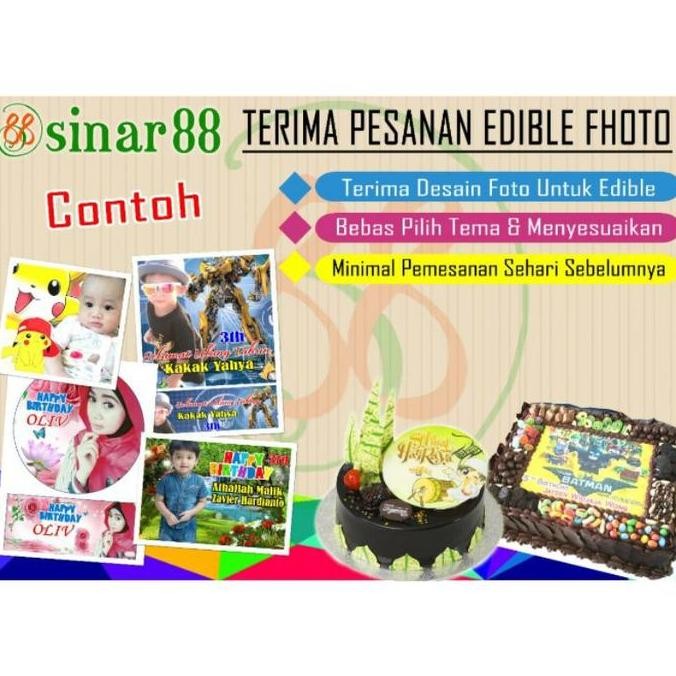 

_^_^_^] Edible Print untuk hiasan cake (Food Grade)
