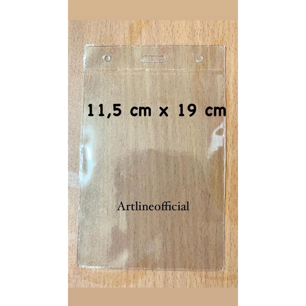 

Plastik Mika Name Tag 11.5 X 19 Cm / Kantong Id Card Isi 100 Pcs Original