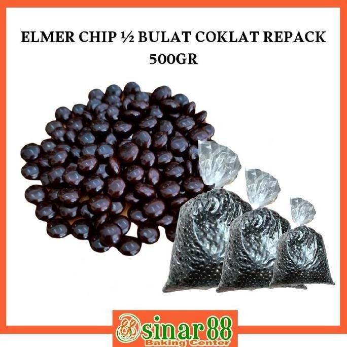 

Produk Terbaik] Elmer Choco Chip 1/2 Bulat 500gr