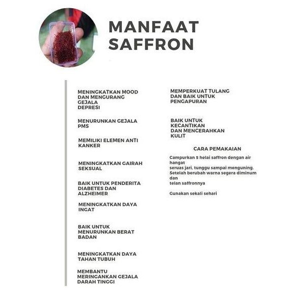 

Saffron Alfanoos Spanyol 2Gr Safron