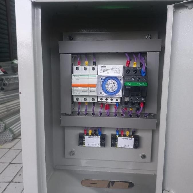Panel Timer Otomatis 24Jam 3phass Panel Listrik Timer Otomatis 3phass