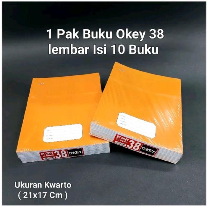 

SWG (Bisa Cod) Promo Buku Tulis SIDU 40 OKEY BIO Isi 58 dan 38 Lembar Sampul Cover Coklat (isi 10 buku Putih) Stationery