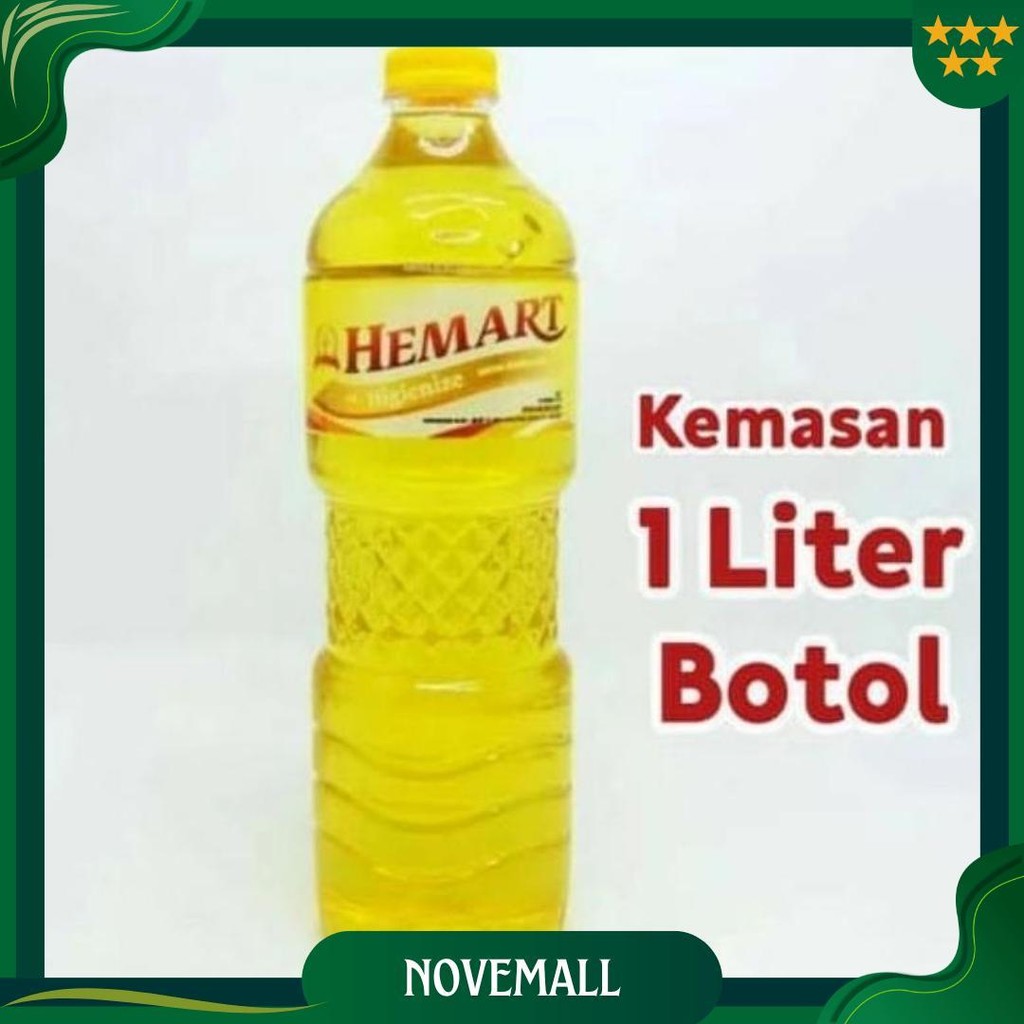 

Minyak Goreng Hemart 1Liter / Minyak Goreng Murah 1 Liter /Minyak Goreng Ori