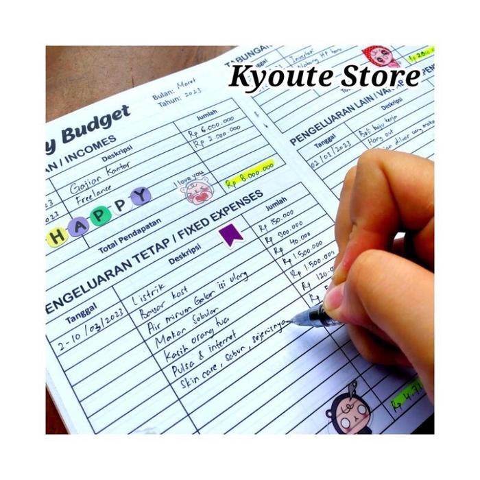 

SWG Simple Financial Planner Book (Monthly Budget) Kyoute A5 / Buku Rencana Keuangan Pendapatan & Pengeluaran Bulanan