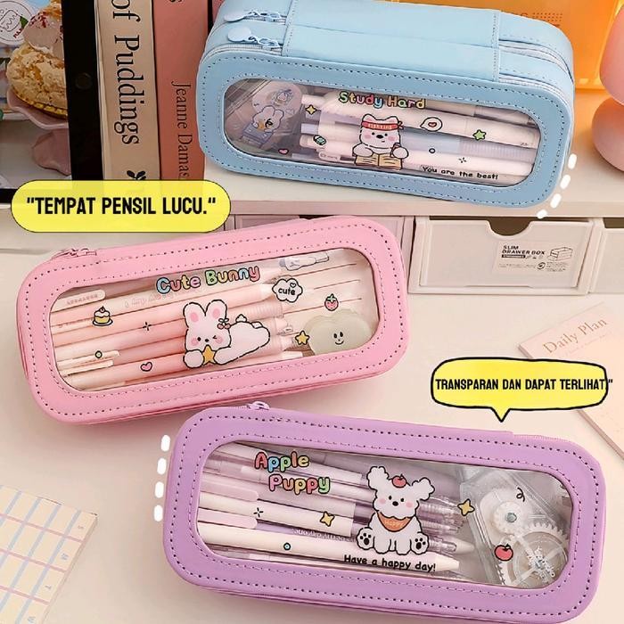 

SWG Kotak Pensil 2 Tingkat Transparan Kapasitas Besar