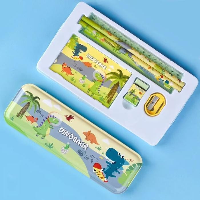 

SWG FIVEVOO Set Alat Tulis/ Kotak Pensil Anak Set 7 in 1 Stationery Untuk Hadiah Anak Sekolah Sanrio/ Alat Tulis Set Kotak Pensil Karakter Kuromi/ Set ATK Lucu dan Murah