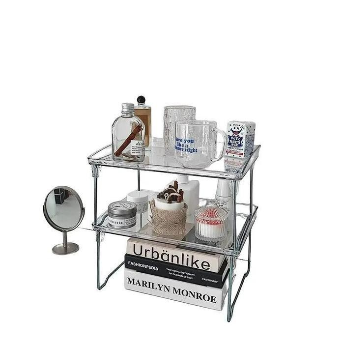 SWG Rak Transparan Lipat / Rak Akrilik Lipat / Rak Penyimpanan Transparan /Rak Lipat Multifungsi