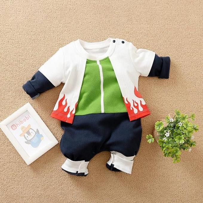 Jumper Bayi Lengan Panjang 0-24Bln / Jumper Motif Hokage Naruto Import