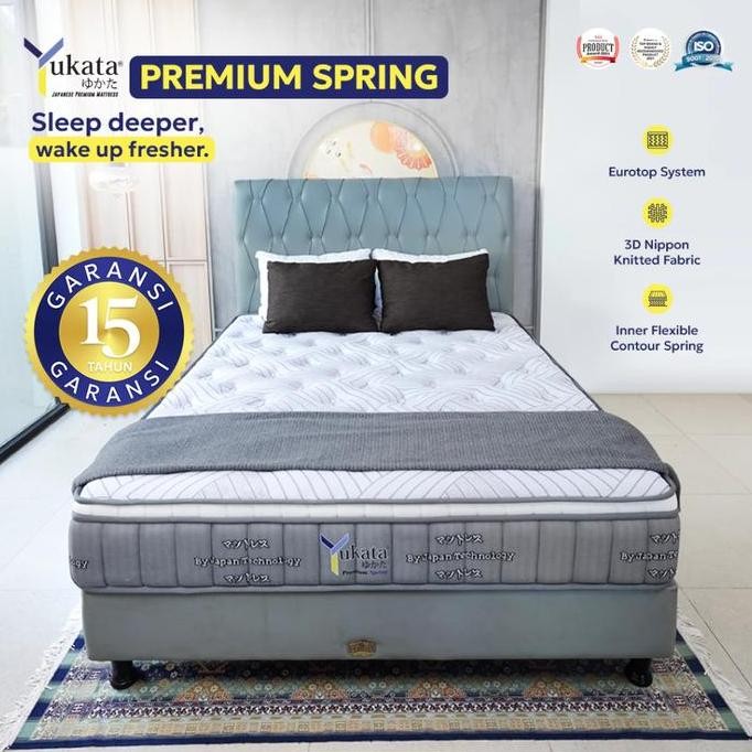 Kasur Spring Bed YUKATA PREMIUM SPRING - Tebal 28cm | 100x200, 120x200, 160x200, 180x200, 200x200 Fu
