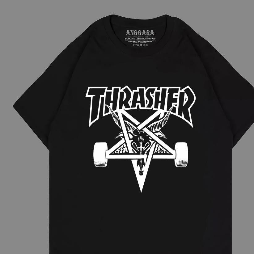 Kaos Trasher Skate Logo Domba Kaos Trasher Basic Distro Premium