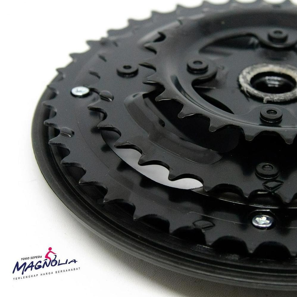 Crankset Crank 3 Speed Gir Gear Depan Sepeda Gunung MTB Balap Arm 170 MM - Eterna