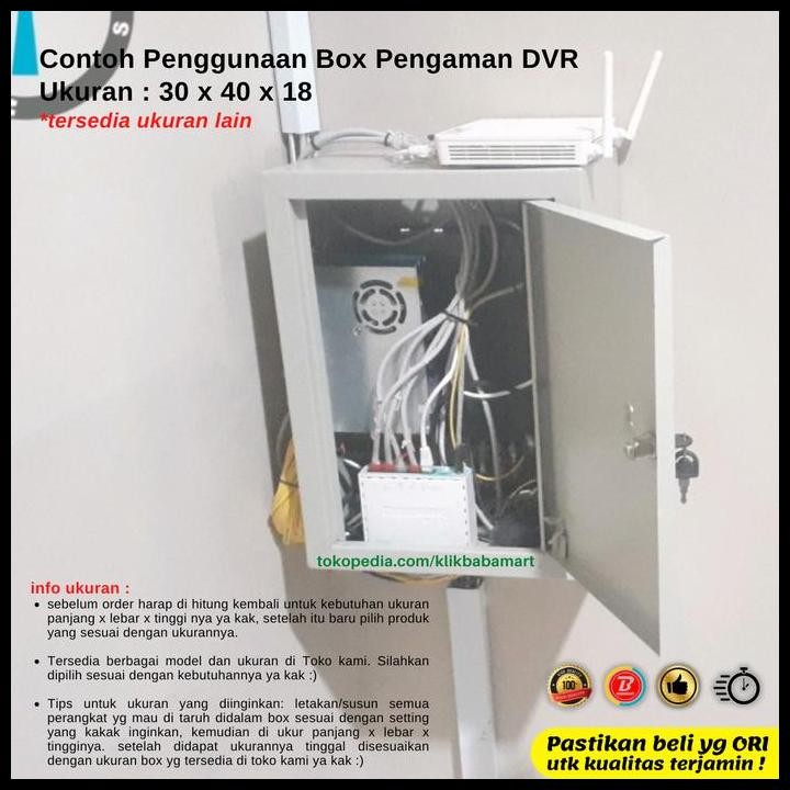 Terlaris Cctv Dvr Box Besi Pengaman Dvr Cctv Besar Indoor 50X40X18Cm Good Quality