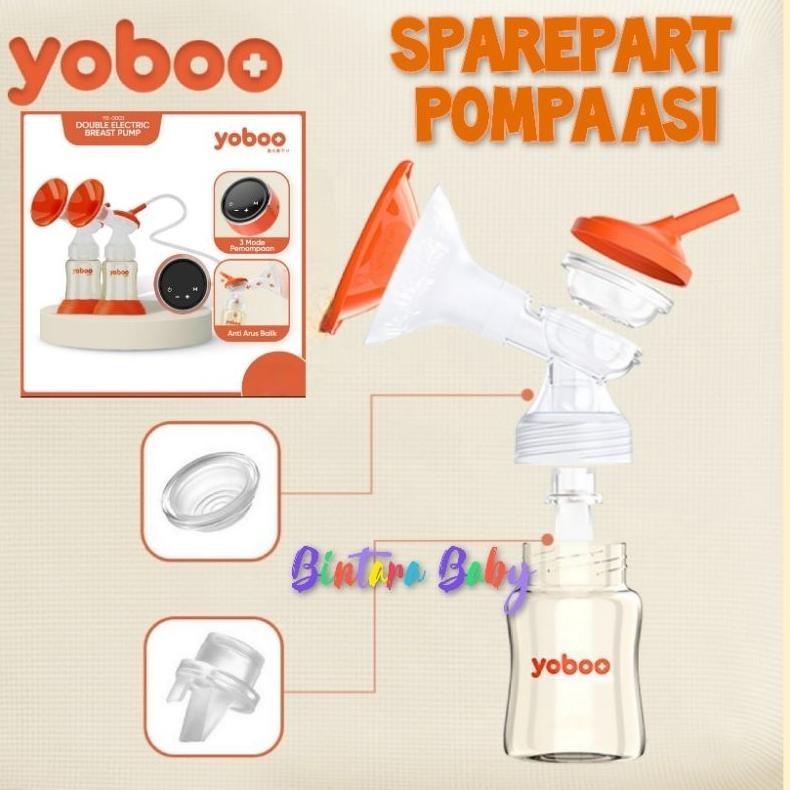 Sparepart Yoboo Pompa Asi Elektrik Ganda Double Pump / Valve Yoboo YB 0003 / Selang Yoboo
