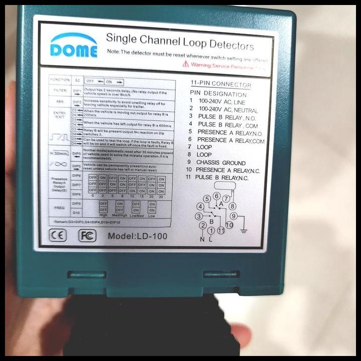 Terlaris Matrix Loop Detector Hijau Single | Vehicle Loop Sl100 | Vld Matrix Good Quality
