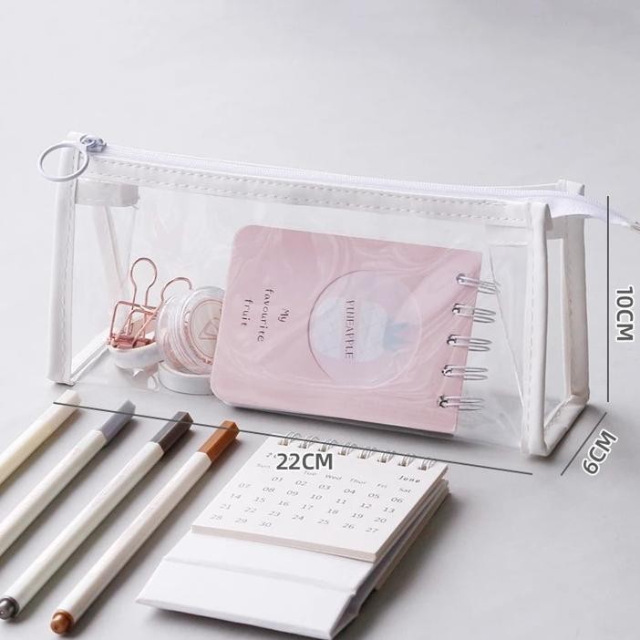

Big Sale Tempat Pensil Transparan Tepak Pensil Alat Tulis Zipper Pouch Pencil Case Anak Big Sale