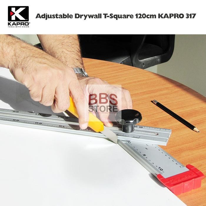 

Penggaris Adjustable Drywall T-Square 120Cm Kapro 317 Original Dan Terpercaya