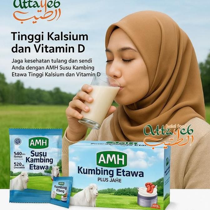 

Susu Kambing Etawa Amh 1 Box Isi 10 Sachet 250Gr Original Vanila & Jahe Merah Tingkatkan Kepadatan & Kesehatan Tulang Sendi Sembuhkan Asam Urat Rematik Nyeri Sendi Cocok Untuk Lansia